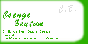 csenge beutum business card